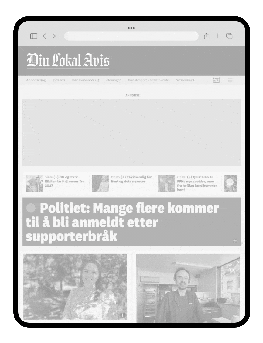 Dobbel-Fullskjerm-nettbrett